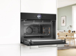 Horno Eléctrico Con Microondas Bosch Cmg7761b1 Empotrable