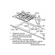 Anafe A Gas Cocina Bosch 5 Hornallas Serie 6 Pcs7a5b90 75 Cm