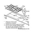 Anafe A Gas Cocina Bosch 5 Hornallas Serie 6 Pcr9a5b90 90 Cm