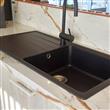 Bacha Cocina Simple Pileta Hafele Horizon Cuarzo Escurridor