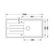 Bacha Cocina Simple Pileta Hafele Horizon Cuarzo Escurridor