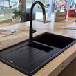 Bacha Cocina Doble Pileta Hafele Magnum Cuarzo C/ Escurridor