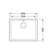 Bacha Cocina Simple Pileta Häfele Loft Cuarzo 36 Litros