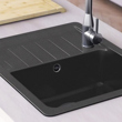 Bacha Cocina Simple Pileta Hafele House Cuarzo C/ Escurridor