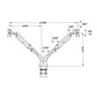 Soporte Monitor Escritorio Häfele 17-32 2 Brazos 2  9 Kg