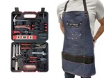 Set De Herramientas 50 piezas Hafele + delantal carpintero