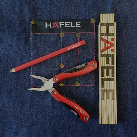 Kit De Herramientas Hafele Delantal + Metro + Lapiz + Pinza