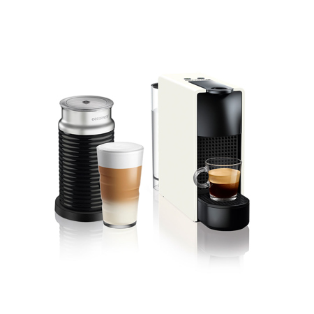 Cafetera Nespresso Essenza Mini Blanco+espumadera Aeroccino