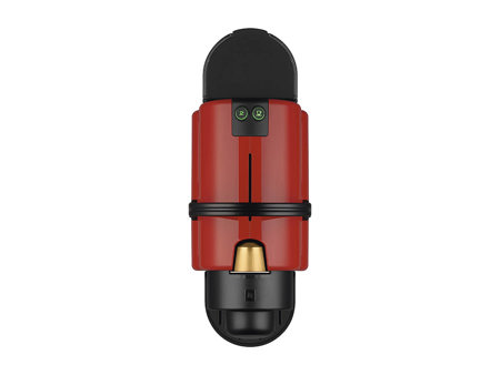 Cafetera Nespresso Inissia Rojo + Espumadera Aeroccino Negro
