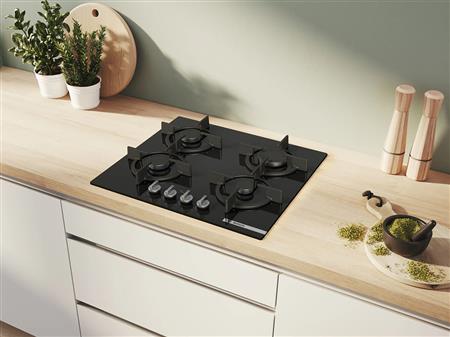 Anafe A Gas Cocina Bosch 4 Hornallas Serie 6 Ppp6a6i10 Negro