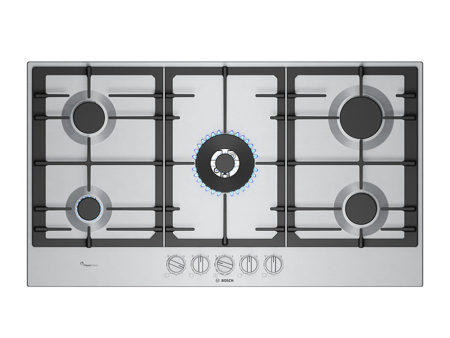 Anafe A Gas Cocina Bosch 5 Hornallas Serie 6 Pcr9a5i90 90 Cm