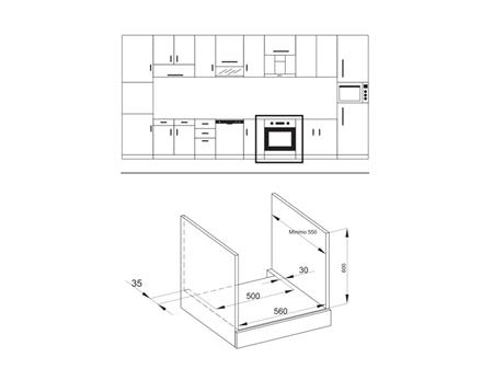 Horno Eléctrico Multifunción Predicta Empotrable Pd-he80