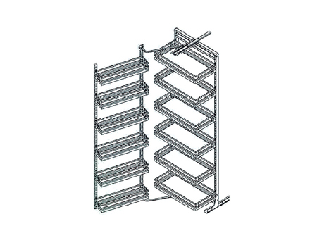 Despensa Extraíble Alta Hafele 548.65.010 450 Mm 12 Canastos