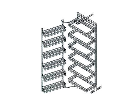 Despensa Extraíble Alta Hafele 548.65.011 600mm 12 Canastos