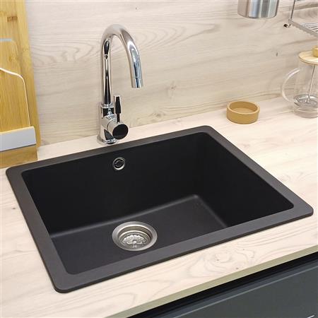 Bacha Cocina Simple Pileta Häfele Loft Cuarzo 36 Litros