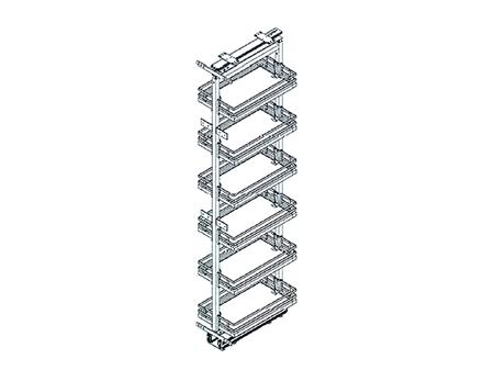 Columna Extraíble Hafele 595.80.000 400 Mm 6 Canastos