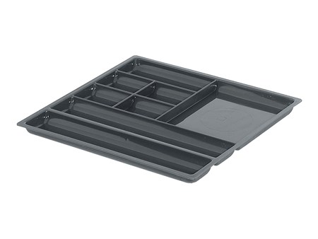 Bandeja Porta Útiles Hafele Plástico 8 Compartimientos Gris